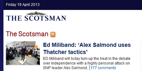 Red Ed in Scotland. milithatch1