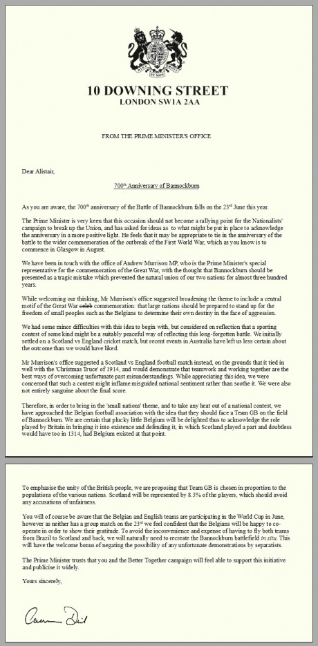 Faxes are rather low-resolution. You may need to click on the image TWICE to enhance. bannockburnmemo